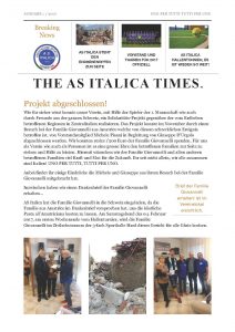 The AS Italica Times Ausgabe 1 - red_Seite_1